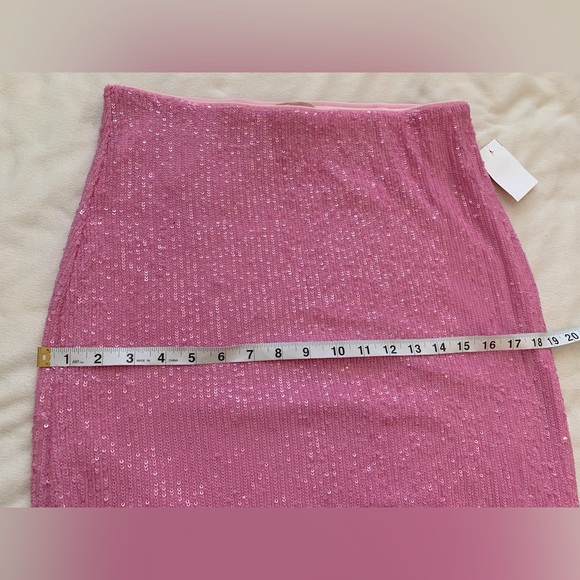 NWT Show Me Your Mumu x Barbie RSVP Skirt Size Large Pink Sequins Maxi Skirt - Picture 9 of 16